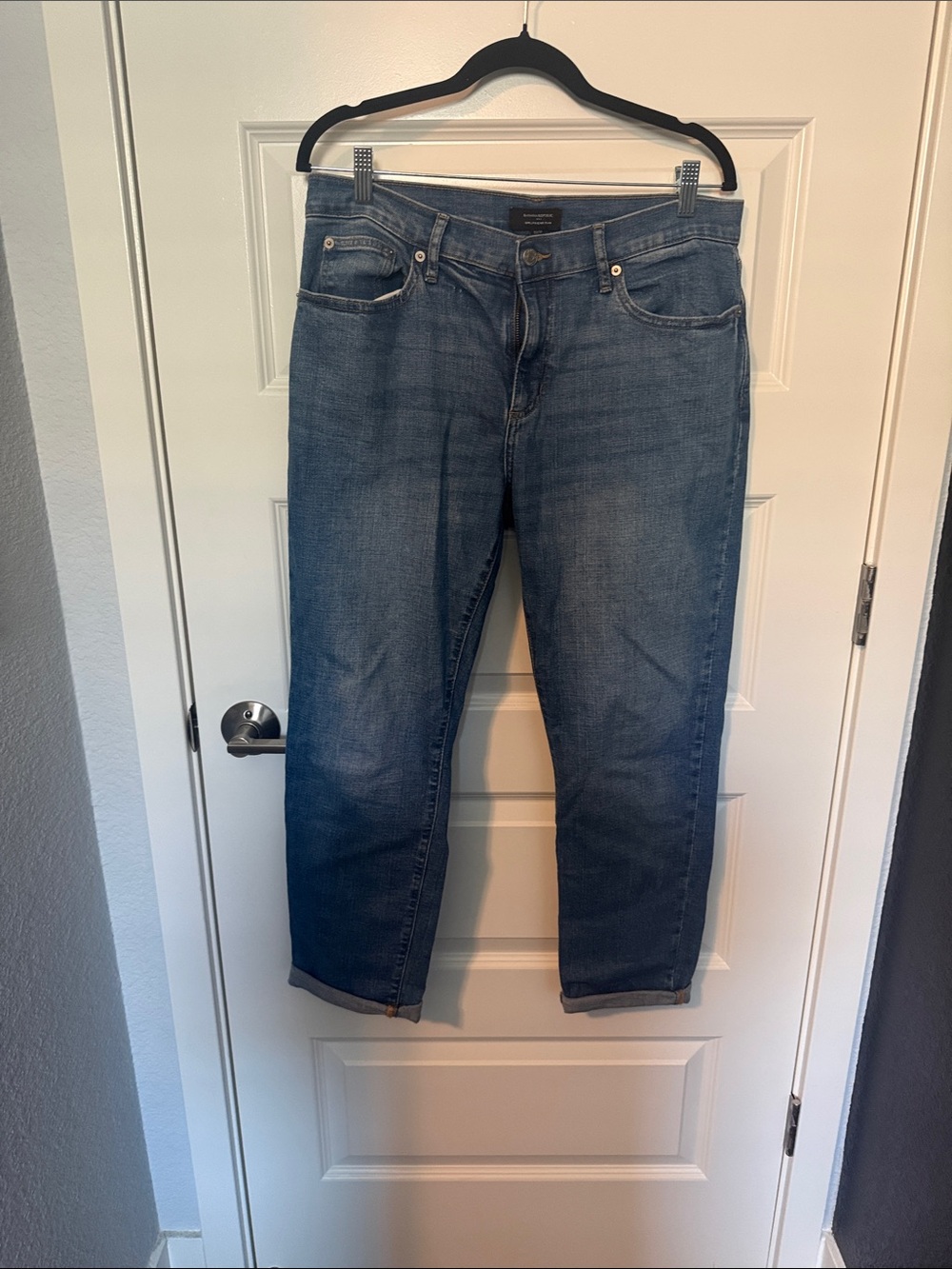 Banana Republic Relaxed Fit Blue Girlfriend Jeans
